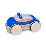 Natural Pod - Fagus Puzzle Mobile - Police Car Blue