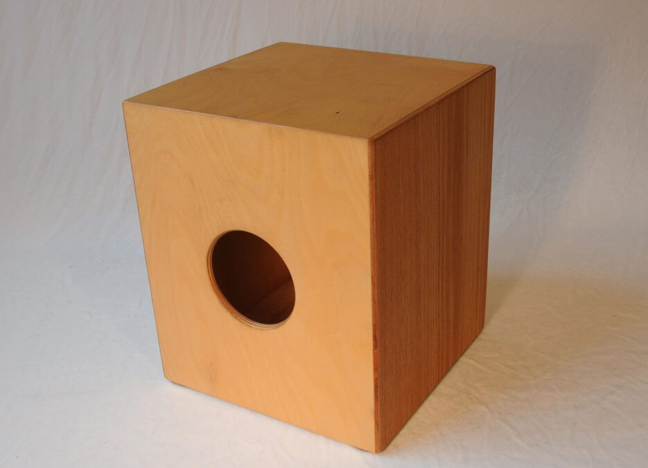 The Child's Cajon: you know, a box that you sit on…but it MAKES MUSIC! Oh my!