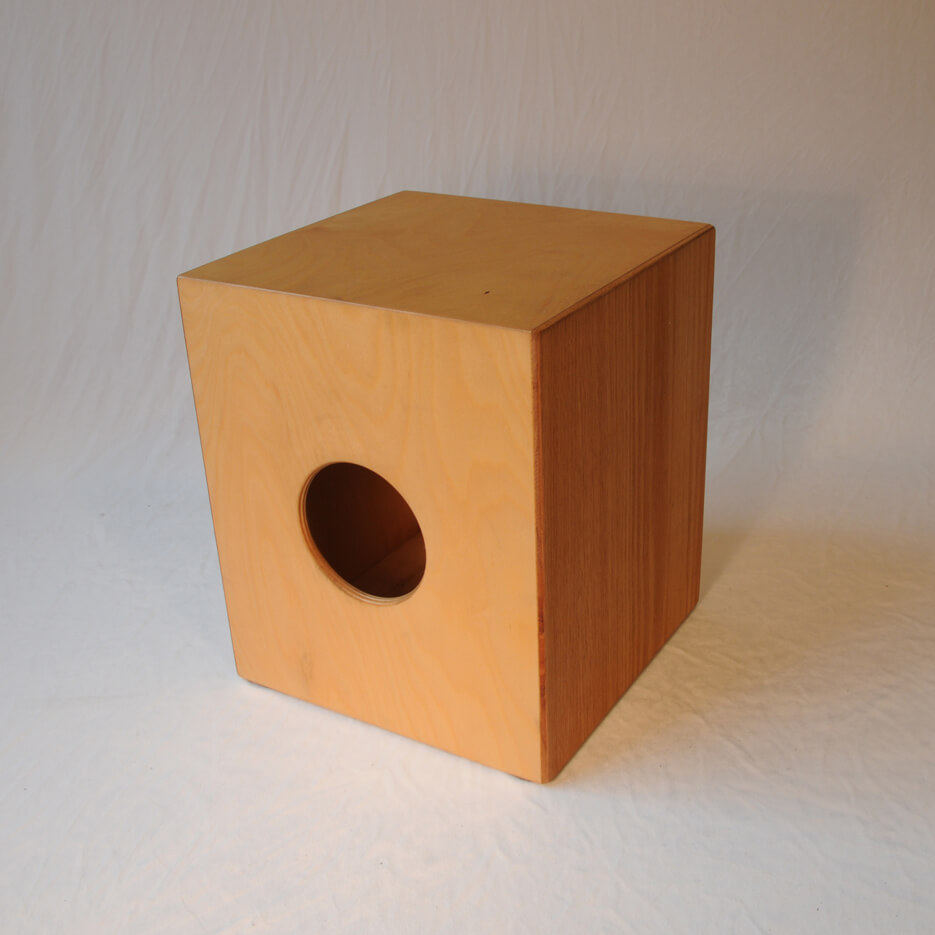 The Child's Cajon: you know, a box that you sit on…but it MAKES MUSIC! Oh my!