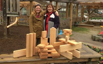 Playing with our New Rugged Indoor / Outdoor Blocks