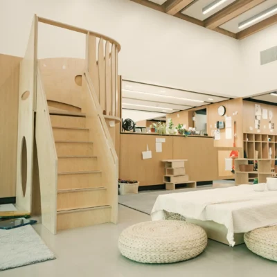 A Natural Pod Wonder Half Loft at the Fulmer Family Centre for Childhood Studies