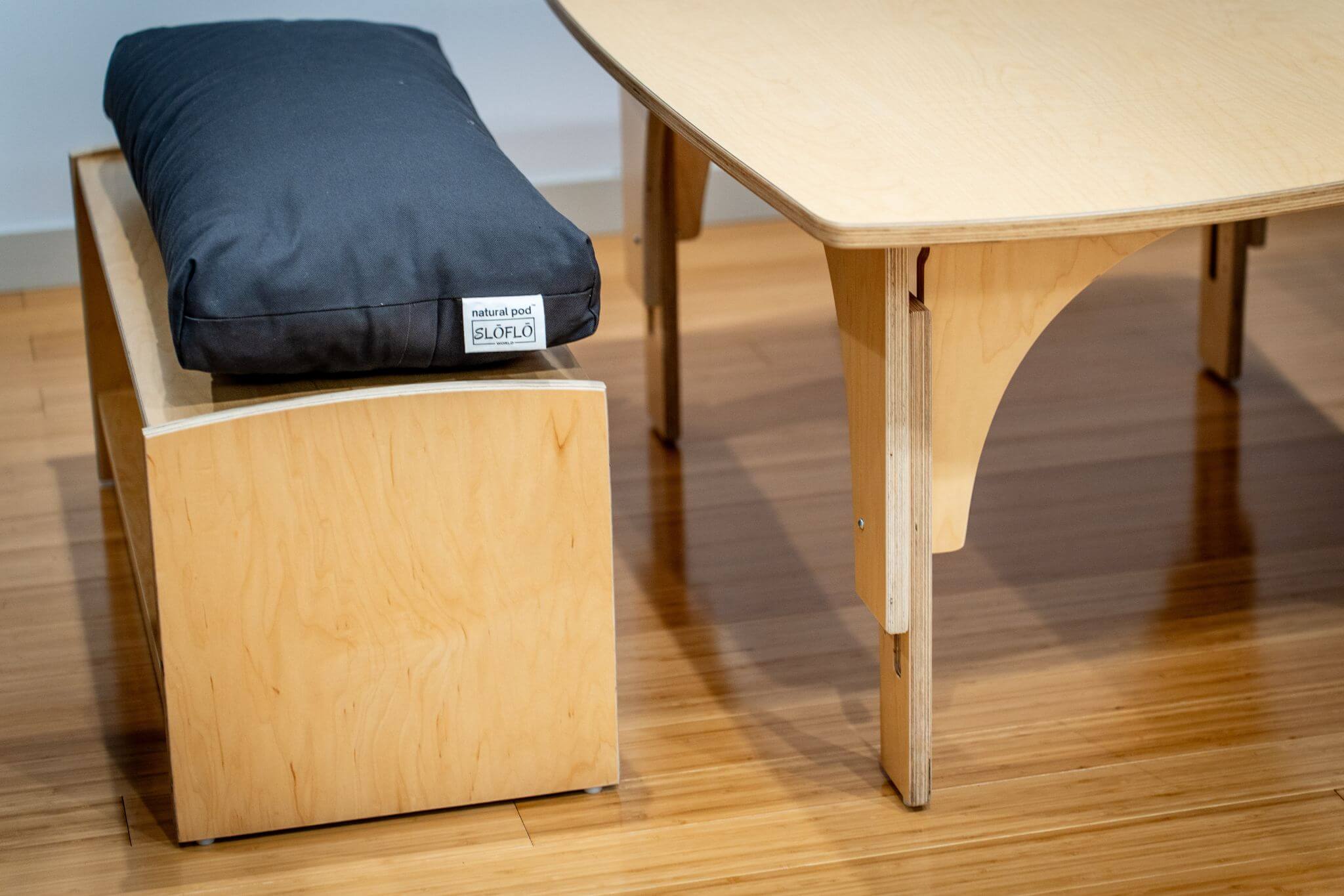 A Natural Pod learning environment at Nishimachi International School featuring Sloflo cushions.