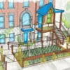 Revolutionary Early Childhood Education Campus Opens 2026, drawing of the School