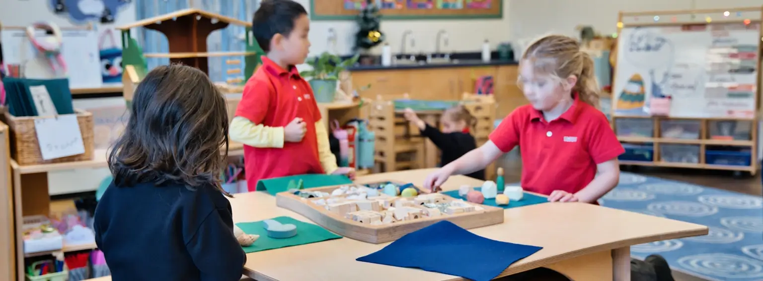 Contact Us: Children using Natural Pod Learning Furniture